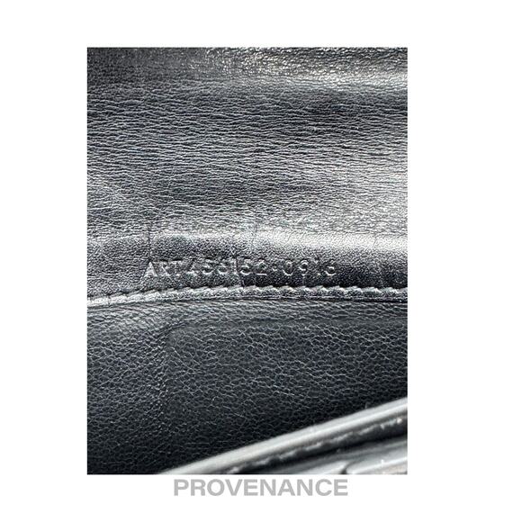 🔴 Saint Laurent Paris SLP Long Wallet - Black Calfskin Leather - Picture 8 of 9